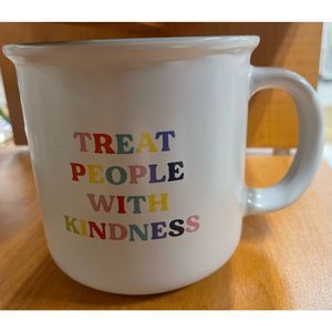 HARRY STYLES Coffee Mug-Treat People With Kindness-White/Blue NEW MRKT Finds